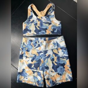 DSG Girls' 3" Momentum Shortie and sport top Activewear set size Large 14